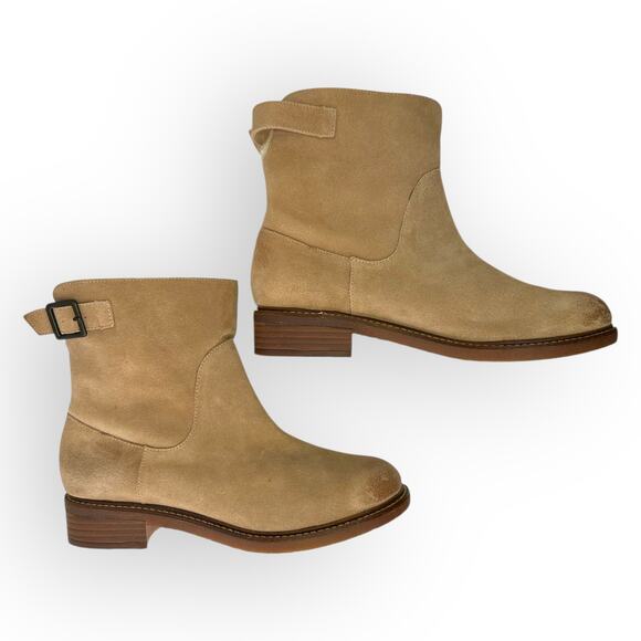 Kelsi Dagger Women's Brooklyn Clay Boots Size 9 Tan Suede Sherpa Ankle Boot - Picture 7 of 10